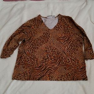 Animal print top